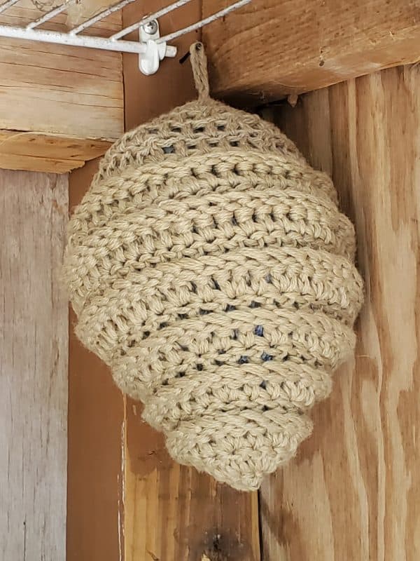 Crocheted Hornets Nest – Natural Wasp & Bee Deterrent - Image 6