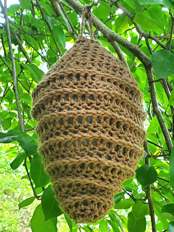 Crocheted Hornets Nest – Natural Wasp & Bee Deterrent - Image 2